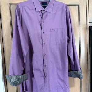 Tommy Bahama Men’s long sleeve dress shirt Purple Medium